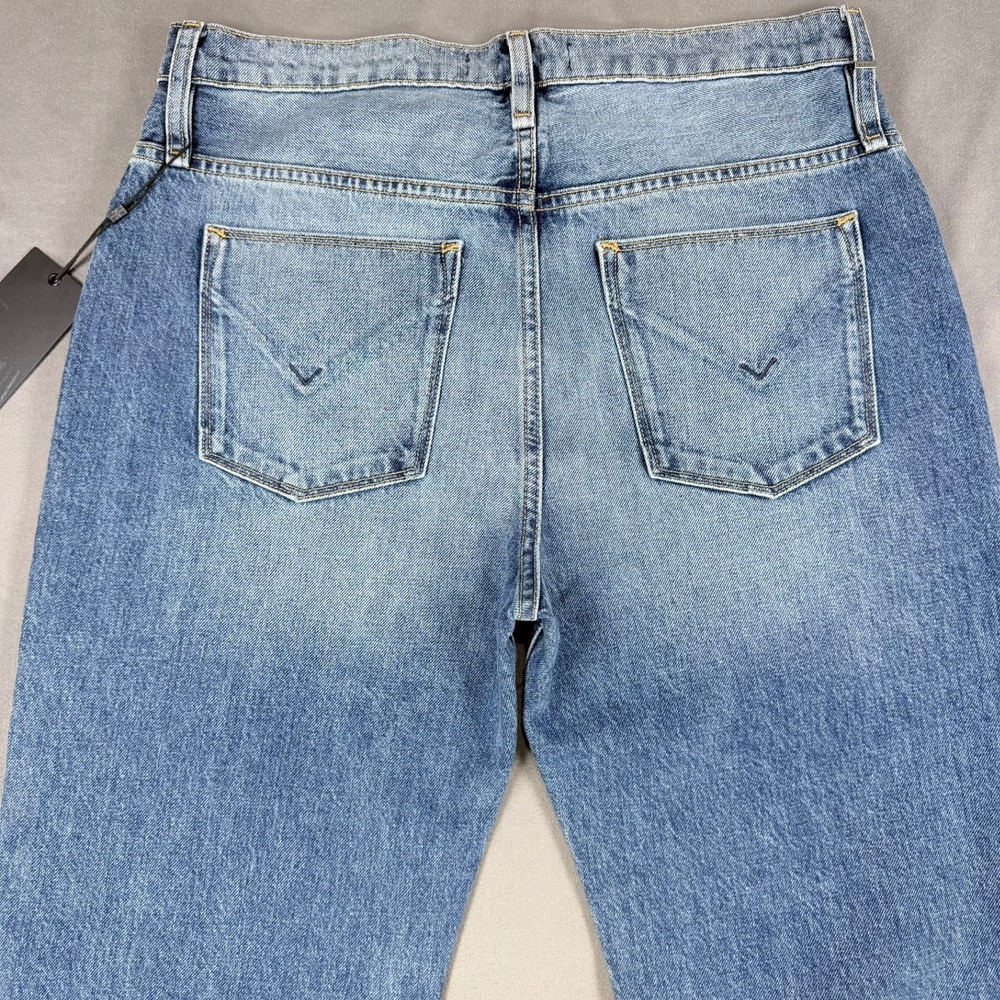 Hudson Sloane Womens Jeans Size 28 Blue Distressed Raw Hem High Rise W2050DJR - Picture 11 of 13